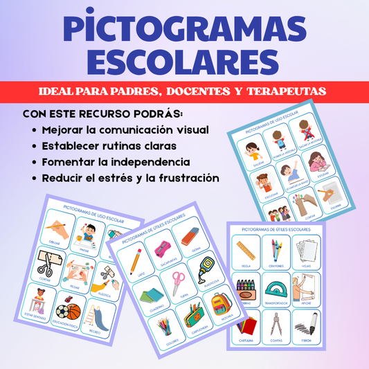 Pictogramas de uso escolar
